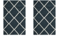 Safavieh Hudson Slate Blue and Ivory 6' x 9' Area Rug
